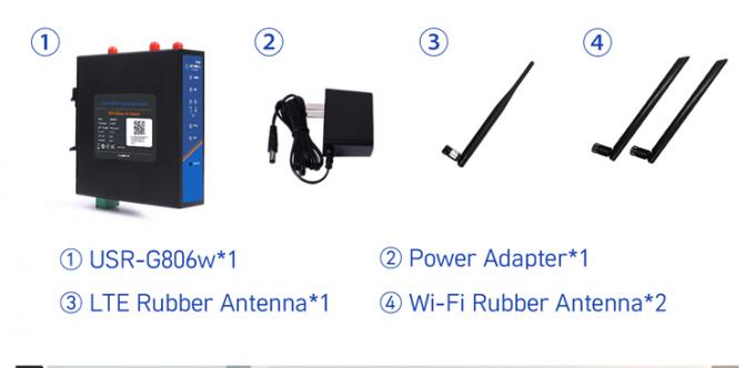 PUSR USR-G806W-E 4g インダストリアル OpenVPN ルータ ヨーロッパ 2.4G WiFi 2*2 MIMO 強化,シムカードスロットで最大 300Mbps 12