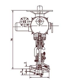 良い価格 クロムのモリブデンの合金鋼鉄電気弁のアクチュエーター、締切り弁 J961Y DN40 | DN50 オンライン
