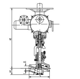 良い価格 必要造る発電所弁、電気アクチュエーター J961Y DN40 DN50 は死にます オンライン