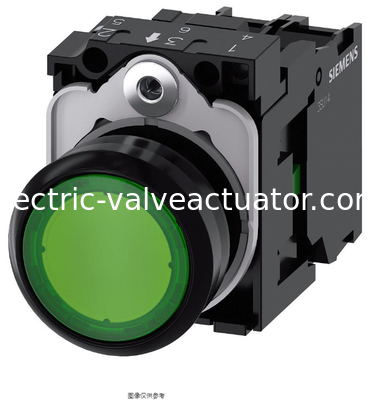 良い価格 シメンス 3SU フラットノース 丸いボタン グリーン 3SU1102-0AB40-1BA0 -25°C LEDライトタイプ付き 最低動作温度 オンライン