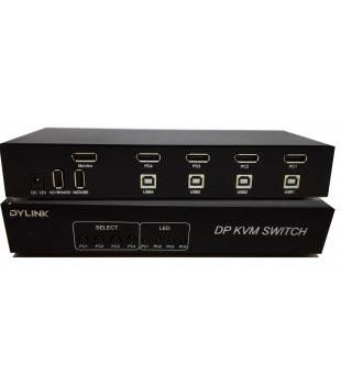 良い価格 B女性3840x2160 USB KVMスイッチSW1401DP 4港 オンライン