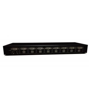 良い価格 8左舷女性DVI KVMスイッチSW1801Dラック マウントKVMスイッチ オンライン