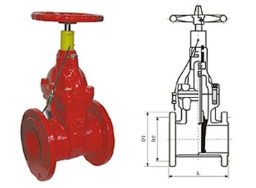 良い価格 弾力性のある特別な火災信号ゲート バタフライ弁圧力 1.0 - 2.5MPa 装着 オンライン
