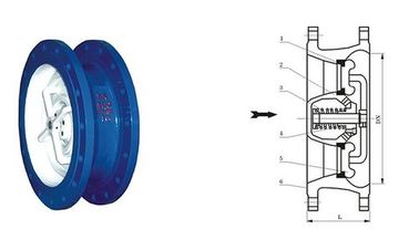 良い価格 API 598 SCVX 沈黙チェック バルブ GG25 体直径 300 - 1200mm 排水ポンプ用 オンライン